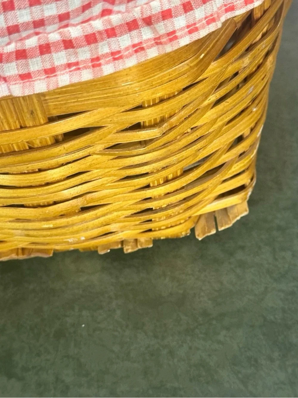 RARE Vintage 1970s Wicker Picnic Basket Set - 95% Complete Service for 4 Retro